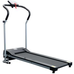 HOMCOM Cinta Andadora Eléctrica Plegable con Pantalla LCD Velocidad de 1-10 km/h Botón de Emergencia Motor 500W Acero Interior 122x62,5x119 cm