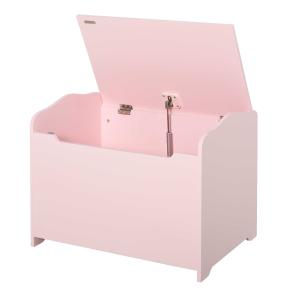 HOMCOM Caja de Almacenaje para Juguetes Baúl Organizador para Niños +3 Años con Tapa 60x40x48 cm para Libros Ropa Color Rosa