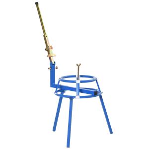 DURHAND Desmontador de Neumáticos de 16-24” con Destalonador Ajustable Herramienta Portátil Acero para Montaje y Desmontaje de Llantas Motocicleta 75x64x78 cm Azul