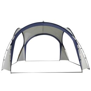 Outsunny Carpa para Camping Picnic 3,5x3,5m Toldo Abierto Impermeable Protección UV Tienda de Fiesta Gazebo para Eventos