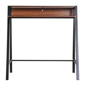 HOMCOM Mesa de Ordenador Escritorio para Hogar de Estilo Industrial 84x45x85cm Nogal