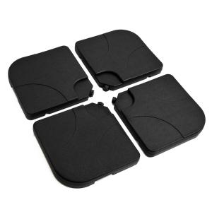 Base de Sombrilla o Pie para Parasol– Color negro –Plástico – 50 x 50 x 7.5cm