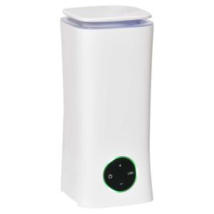 HOMCOM Humidificador Ultrasónico 2L Difusor de Aromas con 3 Modos de Pulverización 7 Colores LED Ultra Silencioso para el Hogar Oficina 15x15x34 cm Blanco