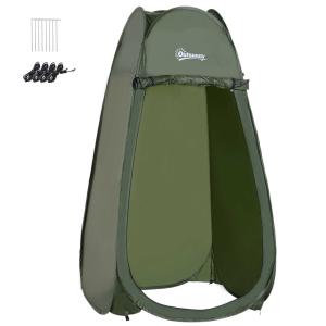 Outsunny Tienda de Campaña Instantánea tipo Carpa Ducha o Cambiador para Camping - 100x100x185cm