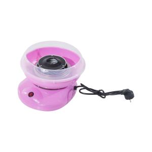 HOMCOM Máquina para Nubes de Algodón de Azúcar Acero Inox. y Aluminio 450W-550W 27x26x18cm Rosa