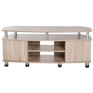 HomCom® Mesa Soporte de TV Mueble de Comedor Salón Moderno Armario 2 Puertas 2 Estantes 120x39.5x52cm