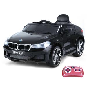 HomCom Compatible con Coche Eléctrico para Niño Automóvil Infantil +3 Años con Control Remoto Batería 6V Luces y Sonidos MP3 USB Apertura de Puerta Carga 30kg 106x64x51cm BMW 6GT