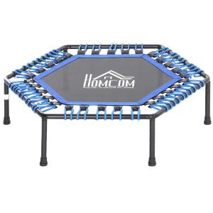 Trampolina fitness Trampolina do jogi Trampolina ogrodowa niebieska Ø105 x wys. 26 cm