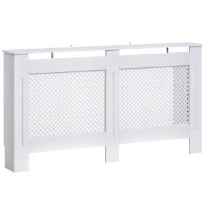 Osłona na kaloryfer maskownica grzejnika 152 cm biała HOMCOM®