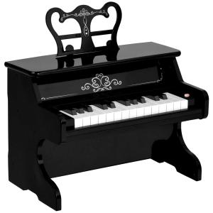 Pianino elektroniczne dla dzieci Pianino mini 25 klawiszy z pulpitem na nuty czarny