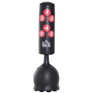 Worek bokserski stojący czarny Ø50 x W165 cm HOMCOM®