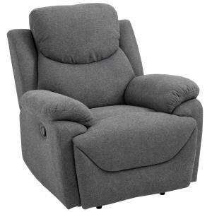 Fotel relaksacyjny odchylany o 150° sofa jednoosobowa z leżanką TV fotel len szary HOMCOM®