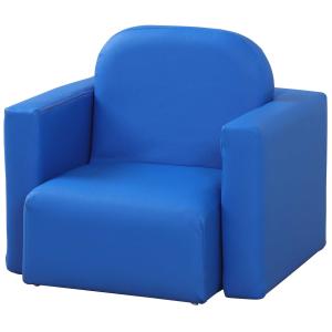 HOMCOM® SOFA DLA DZIECI 2 w 1 STÓŁ I KRZESŁO MINIFOTEL niebieska