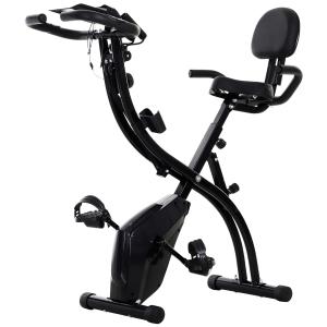 Rower treningowy rower stacjonarny 2 w 1 do użytku domowego stalowy czarny
