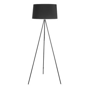HOMCOM® LAMPA STOJĄCA TRÓJNÓG LAMPA PODŁOGOWA 40 W styl skandynawski czarna ∅ 48 x 156 cm