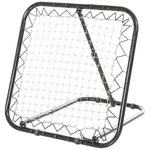 Rebounder do bejsbola bramka odbijająca rama z siatką składana metal+ PE czarny