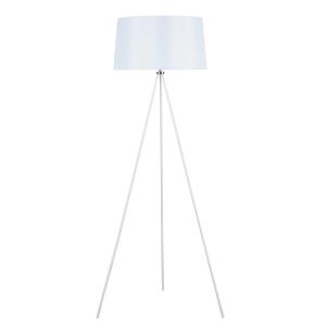 HOMCOM® LAMPA STOJĄCA TRÓJNÓG LAMPA PODŁOGOWA 40 W metal biała ∅ 48 x 156 cm