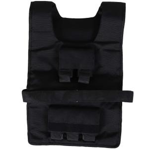 HOMCOM® Kamizelka Treningowa z Obciążeniem 30 kg Trening Siłowy Fitness Oxford Żelazo Czarny