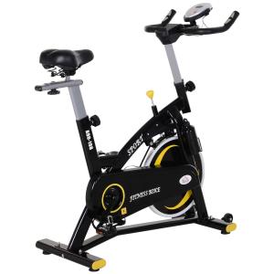 HOMCOM® Rower Treningowy do Użytku Domowego Fitness Bezstopniowy Opór Magnetyczny Stal