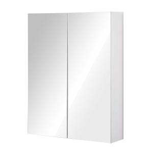 Szafka półka łazienkowa wisząca lustro 75 x 60 x 15 cm HOMCOM