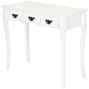 Homcom® Vintage Stolik Konsola Kredens 3 Szuflady Lite Drewno