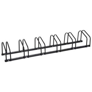 HOMCOM® STOJAK NA ROWERY 6-MIEJSCOWY czarny