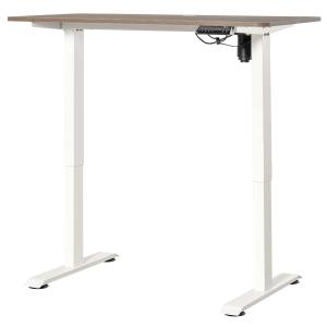 Vinsetto Escritorio Eléctrico de Pie Escritorio de Altura Ajustable para Oficina Casa con 4 Teclas de Memoria Automática Inteligente 120x60x72-116 cm Marco Blanco