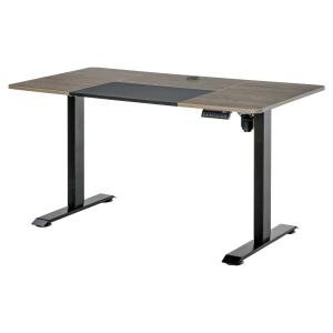 Vinsetto Escritorio Eléctrico de Pie Soporte de Escritorio con Altura Ajustable y 4 Teclas de Memoria para Oficina Hogar 140x70x72-116 cm Negro y Madera Natural