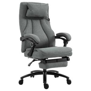 Vinsetto Office Chair 2-Point Vibration Massage Pillow Executive USB Power 360° Swivel