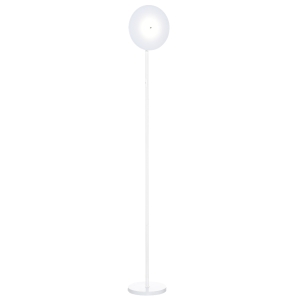 HOMCOM vloerlamp met LED 90 graden verstelbaar afneembare lichtmast lamp metaal acryl wit Ø28 x 171,5 cm