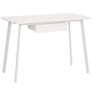 Biurko Biurko komputerowe Stół biurowy elegancki design MDF + stal biały 120x60x76 cm