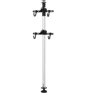 Stojak rowerowy uchwyt na rowery na 2 rowery stojak na rower stop aluminium srebrny