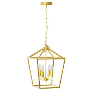 Żyrandol Lampa wisząca 4-punktowa Oprawa zwieszana z regulacją wysokości wiszący łańcuch