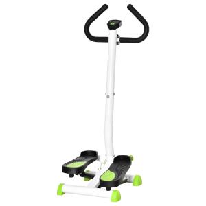HOMCOM Adjustable Stepper Aerobic Ab Exercise Machine with LCD Screen & Handlebars