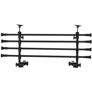 PawHut Reja Seguridad de Coche para Perro Ajustable en Ancho y Altura 85-140 x 30x50 cm