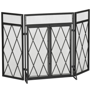 HOMCOM parawan kominkowy 120 cm x 11,5 cm x 79 cm