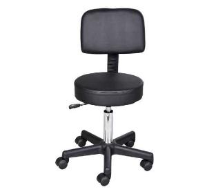 HOMCOM Massage Beauty Salon Spa Chair Stool Swivel Gas Lift Manicure Tattoo Stools Chair Black