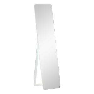 HOMCOM Full Length Mirror, Free Standing or Wall Hanging Dressing Mirror, Tall Full Body Mirror for Bedroom, Hallway, White