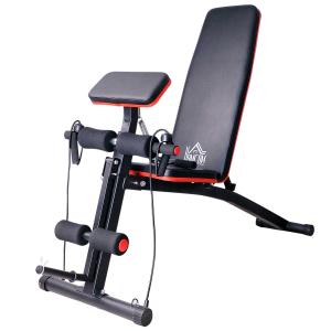HOMCOM Foldable Adjustable Dumbbell Weight Lifting Sit Up Ab Bench Home Training Gym Incline Multiuse Workout Exercise Fitness