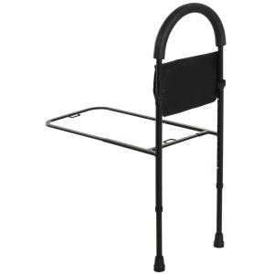 HOMCOM Steel Bed Assistance Rail 7-Height Adjustable w/ Storage Bag Foam Handle Safety Support Home