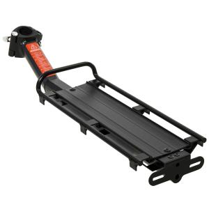 HOMCOM 20lbs(9kg) Capacity Aluminum Bike Back Carrier Fast Assembly, Stable Transportation