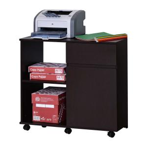 HOMCOM Printer Stand with Open Storage Shelves, for Home Office Use, Include Drawer