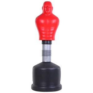 HOMCOM Freestanding Boxing Punching Bag Heavy Boxing Bag Men Stand Kick Boxing Bag Kick Punch Bag Silicone Red