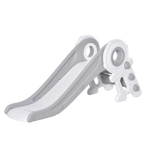 HOMCOM Folding Kids Slide Freestanding Slider for Toddler Climber Indoor Outdoor Playset Exercise Toy Activity Center for 1-3 Years, Cartoon Astronaut Shaped Grey