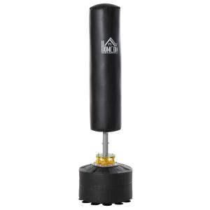 HOMCOM Punching Bag with Stand Heavy Boxing Set w/ Suction Cup Base for Adult Youth, Home Office Gym