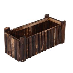 Outsunny Raised Flower Bed Wooden Rectangualr Planter Container Box Herb Pot 4 Feet