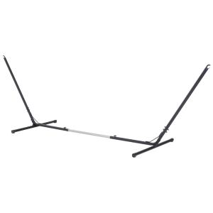 Outsunny 3.1–3.8m Adjustable Universal Hammock Stand Metal Frame Garden Camping Picnic Outdoor Patio Replacement – Stand Only