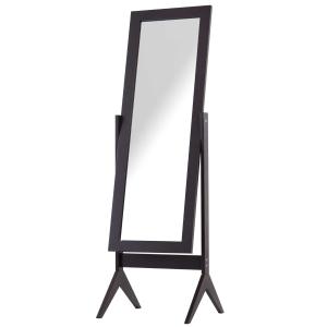 HOMCOM Freestanding Dressing Mirror Bedroom Tall Adjustable Angle 148x47cm Brown