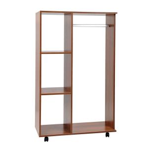 HOMCOM Armoire à Vêtements sur Roulettes 80 x 40 x 128 cm
