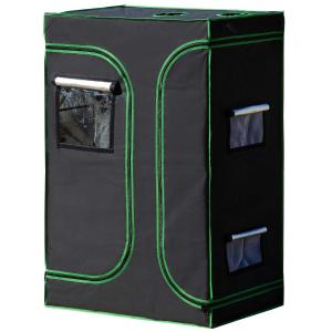 Outsunny Chambre de culture 0,9L x 0,6l x 1,35H m jardinière incluse oxford 600D mylar noir vert
